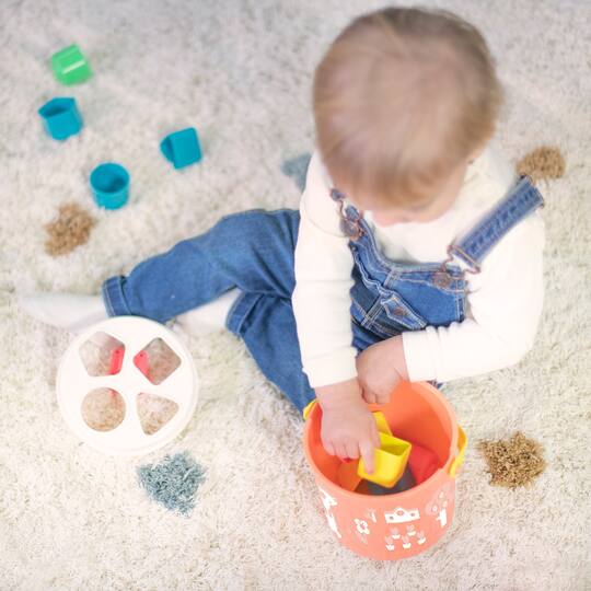 Miniland Feel to Learn Salmon Shape Sorting Bucket Set